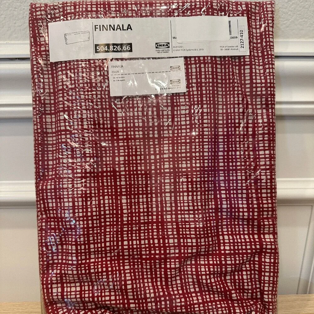 New ! IKEA FINNALA Cover For Headrest Dalstorp Multicolor Red Cotton 504.826.66